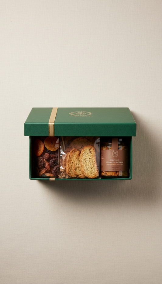 Gourmet Holiday Food Kit in Forest Green Gift Box