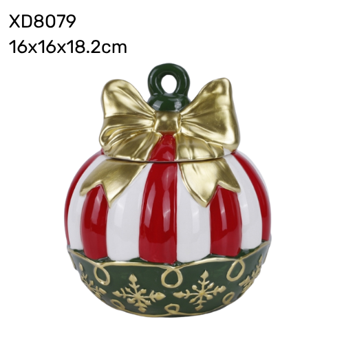 Bauble Ceramic Cookie Jar ~ Exclusive to Seasons